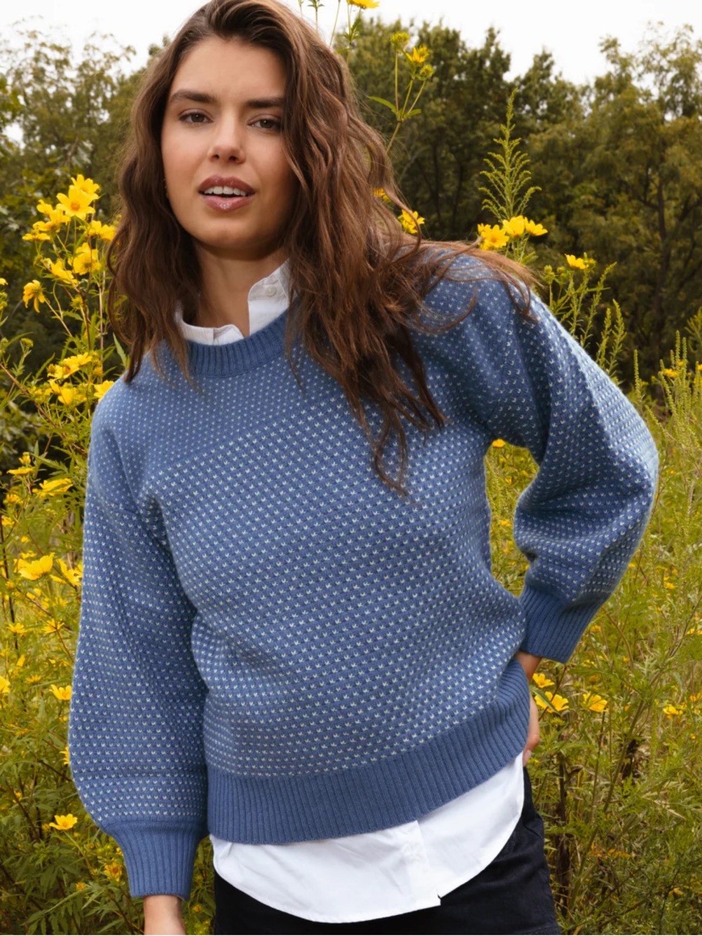 Summersalt Luxe Wool Cashmere Blend Mix Stitch Sweater size XL